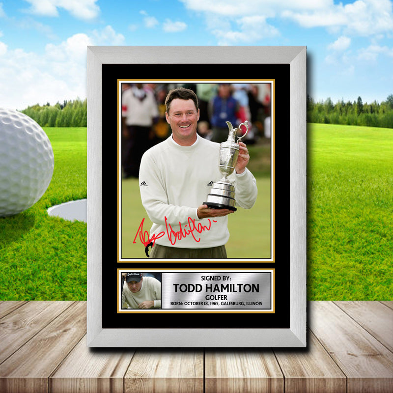 Todd Hamilton Printed Signature Golfer Star Poster Print Framed Wall Art Gift – Todd Hamilton Printed Signature Golfer Star Poster Print