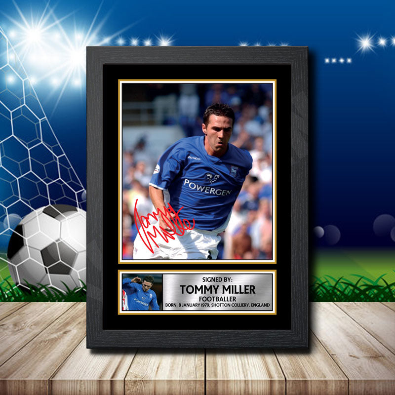 Tommy Miller 2 Printed Signature Footballers Star Poster Print Framed Wall Art Gift β Tommy Miller 2 Printed Signature Footballers Star Poster Print