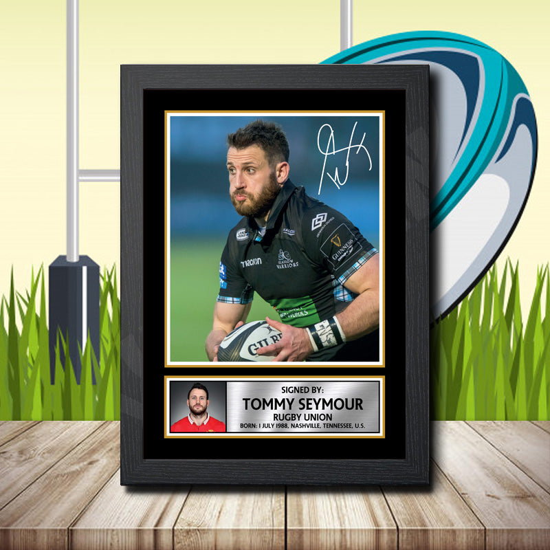 Tommy Seymour 2 Printed Signature Rugby Star Poster Print Framed Wall Art Gift β Tommy Seymour 2 Printed Signature Rugby Star Poster Print