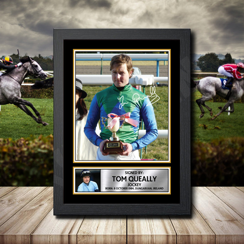 Tom Queally 2 Printed Signature Horse-Racing Star Poster Print Framed Wall Art Gift – Tom Queally 2 Printed Signature Horse-Racing Star Poster Print