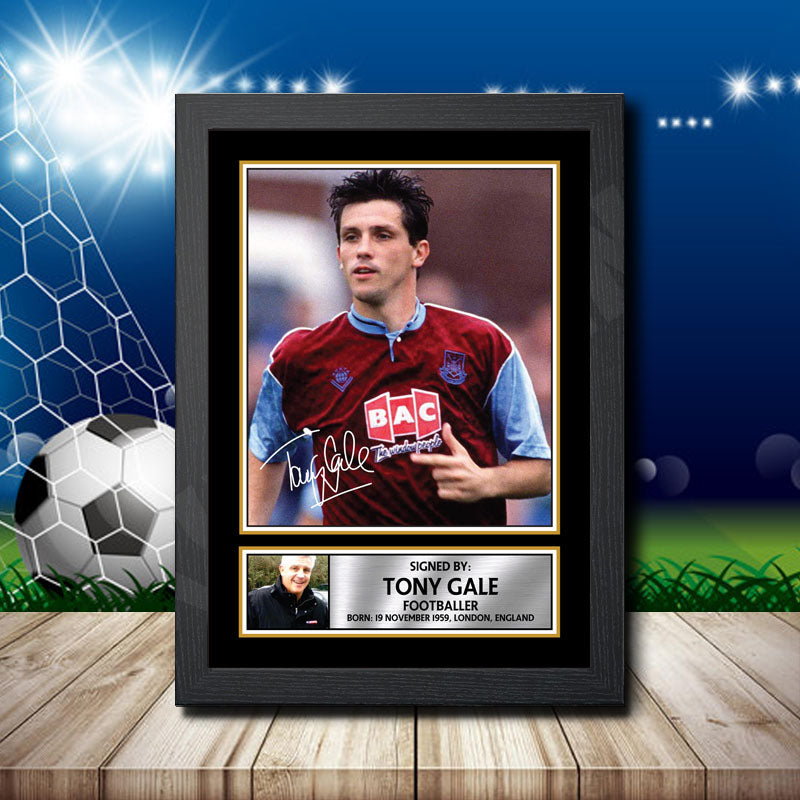 Tony Gale 1 Printed Signature Footballers Star Poster Print Framed Wall Art Gift – Tony Gale 1 Printed Signature Footballers Star Poster Print