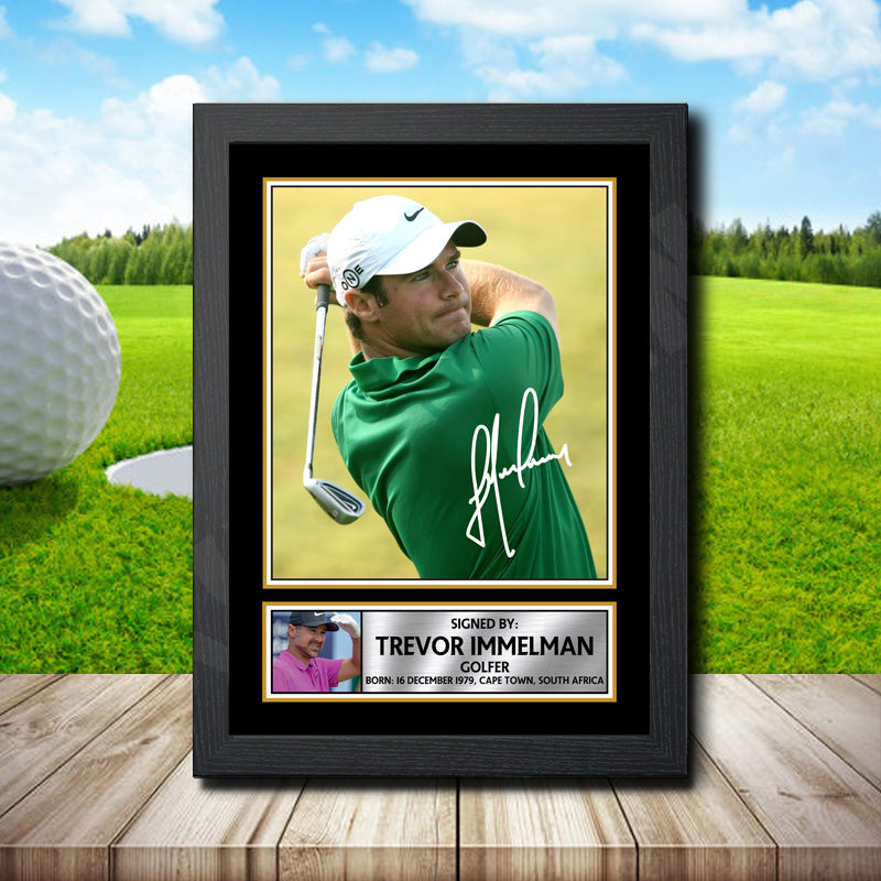 Trevor Immelman Printed Signature Golfer Star Poster Print Framed Wall Art Gift β Trevor Immelman Printed Signature Golfer Star Poster Print