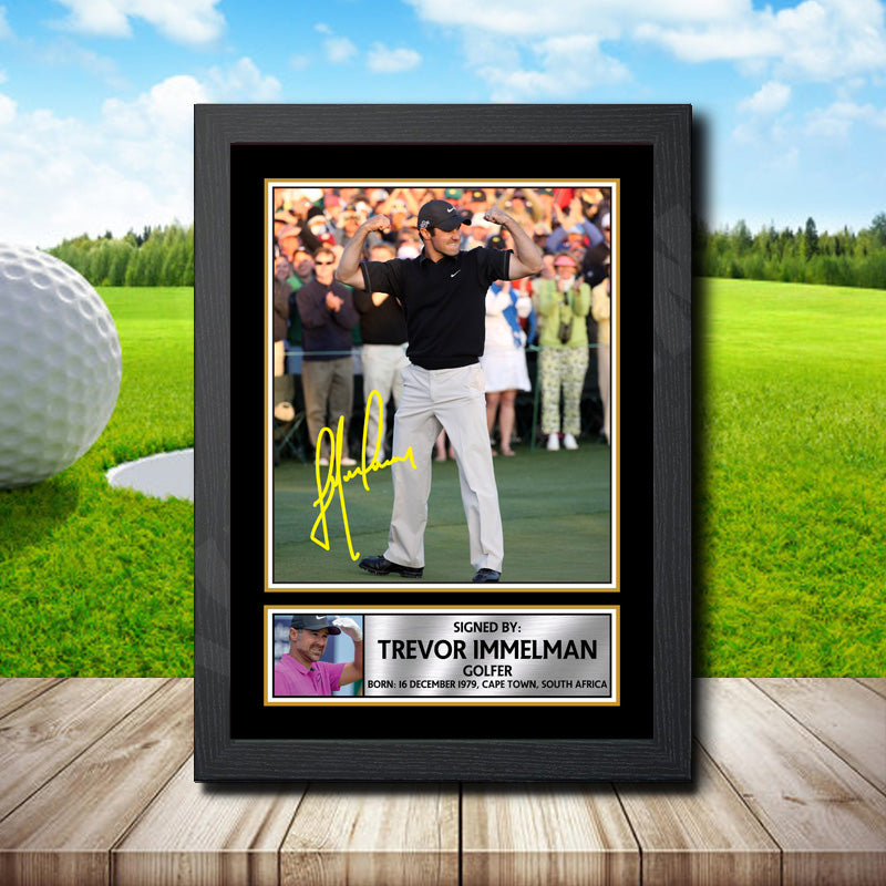 Trevor Immelman 2 Printed Signature Golfer Star Poster Print Framed Wall Art Gift β Trevor Immelman 2 Printed Signature Golfer Star Poster Print