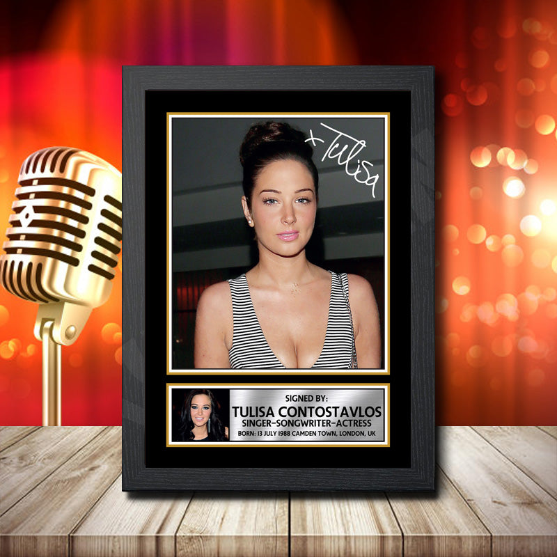 Tulisa Contostavlos 2 – Printed Signature Music Star Print – Tulisa Contostavlos 2