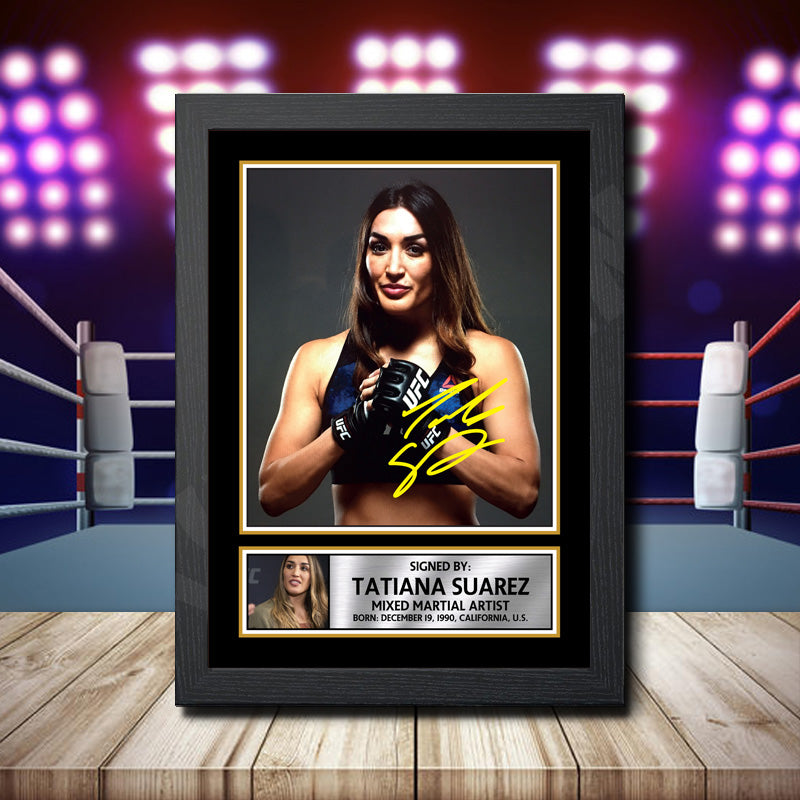 Tatiana Suarez 2 Printed Signature Ufc Star Poster Print Framed Wall Art Gift – Tatiana Suarez 2 Printed Signature Ufc Star Poster Print