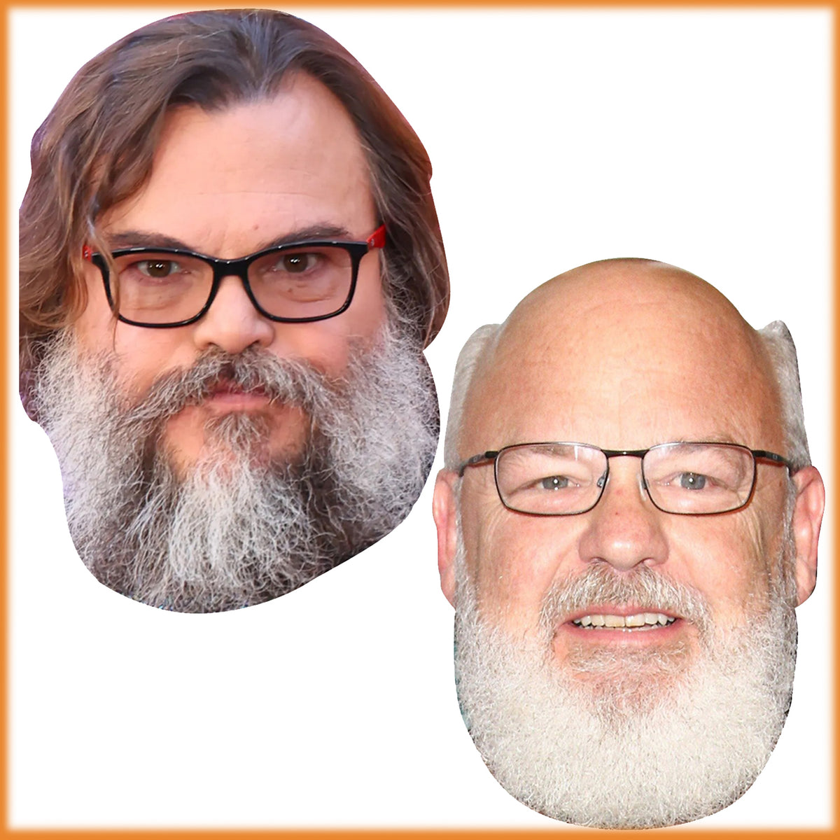 Tenacious D Mask Pack Celebrity Face Mask Fancy Dress Cardboard Costume Mask β Tenacious D Mask