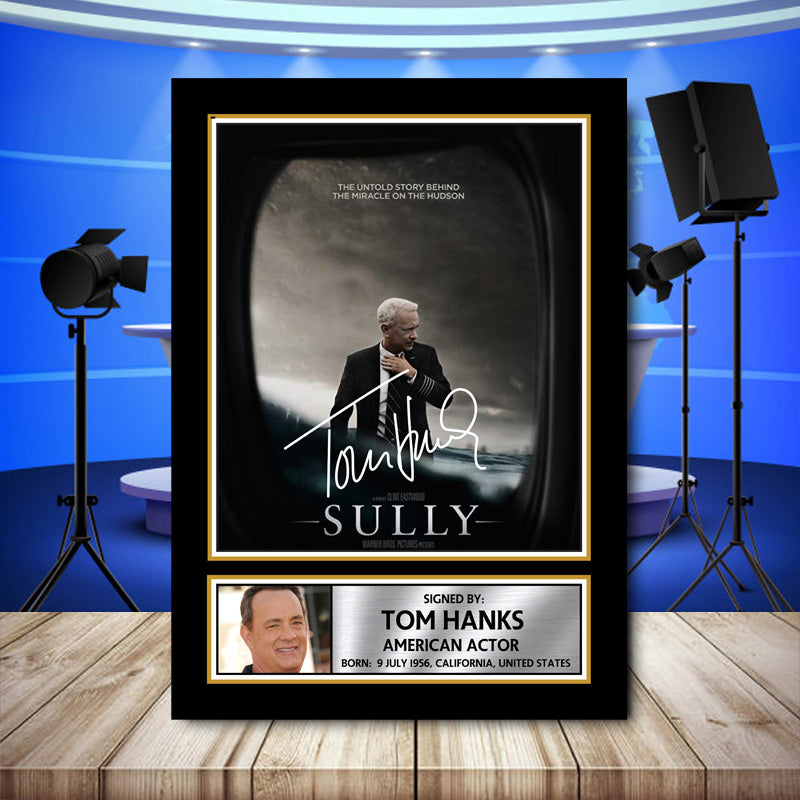 Tom Hanks 2 Printed Signature Television Star Poster Print Framed Wall Art Gift β Tom Hanks 2 Printed Signature Television Star Poster Print