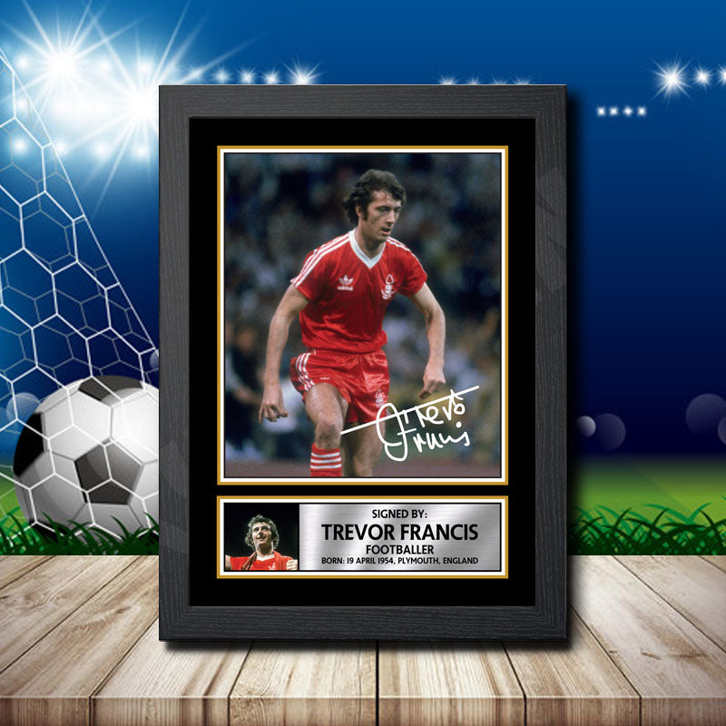 Trevor Francis 2 Printed Signature Footballers Star Poster Print Framed Wall Art Gift β Trevor Francis 2 Printed Signature Footballers Star Poster Print