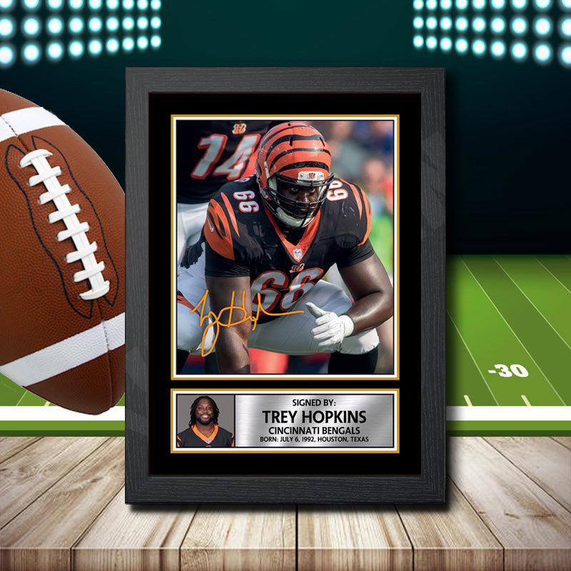 Trey Hopkins Printed Signature NFL Star Poster Print Framed Wall Art Gift – Trey Hopkins Printed Signature NFL Star Poster Print