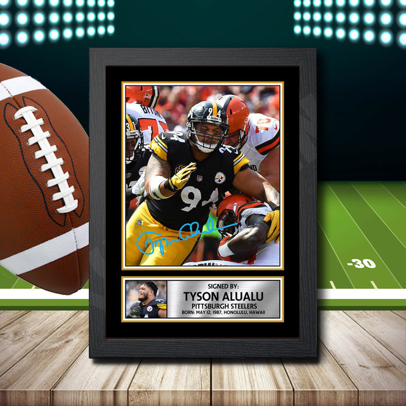 Tyson Alualu Printed Signature NFL Star Poster Print Framed Wall Art Gift – Tyson Alualu Printed Signature NFL Star Poster Print