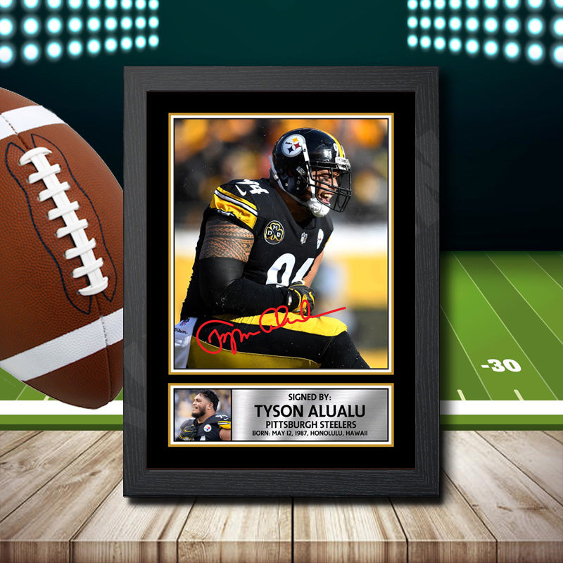 Tyson Alualu 2 Printed Signature NFL Star Poster Print Framed Wall Art Gift – Tyson Alualu 2 Printed Signature NFL Star Poster Print