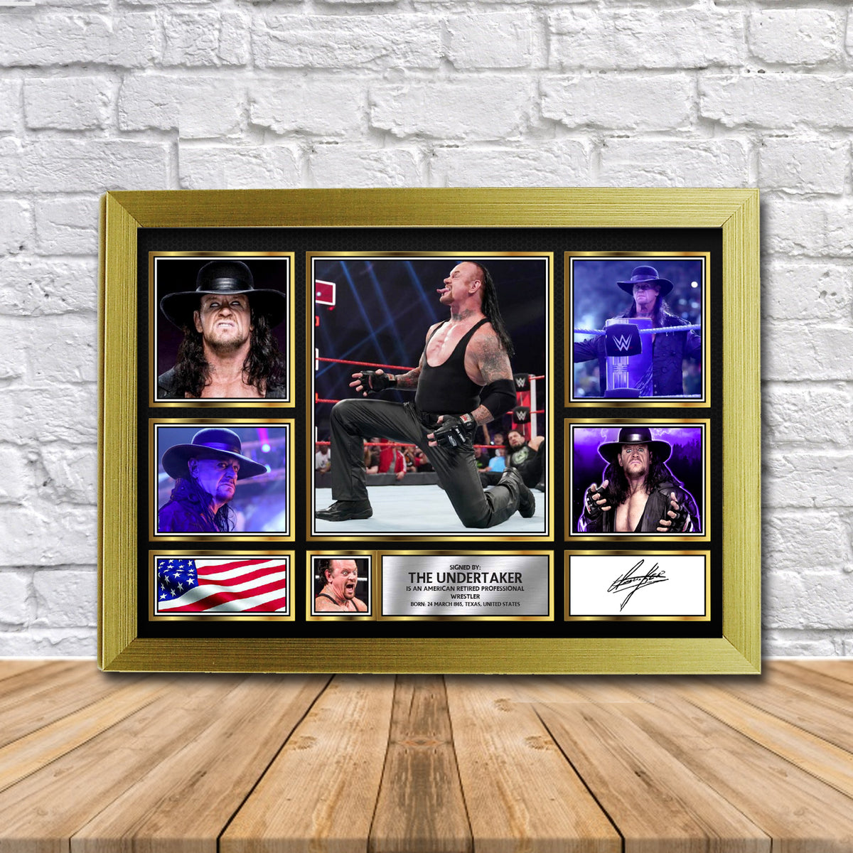 The Undertaker WWE Wrestling Gift Framed Printed Signature Star Poster Print Wall Art Gift – The Undertaker WWE Wrestling Gift Framed Printed Signature Star Poster Print