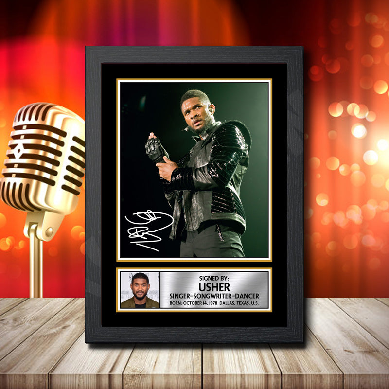 Usher 2 – Printed Signature Music Star Print – Usher 2