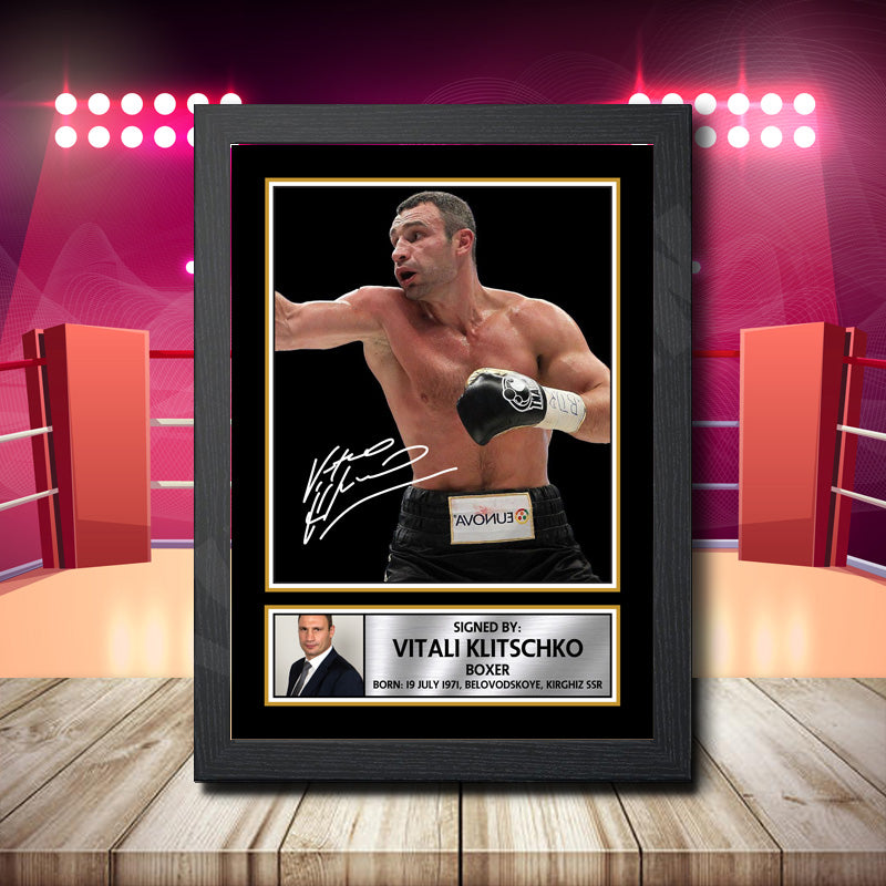 Vitali Klitschko 2 Printed Signature Boxing Star Poster Print Framed Wall Art Gift – Vitali Klitschko 2 Printed Signature Boxing Star Poster Print