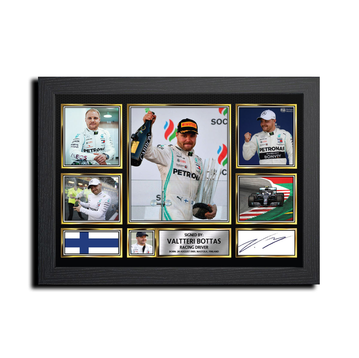 Valtteri Bottas MC1720 Printed Signature Motorsport Print