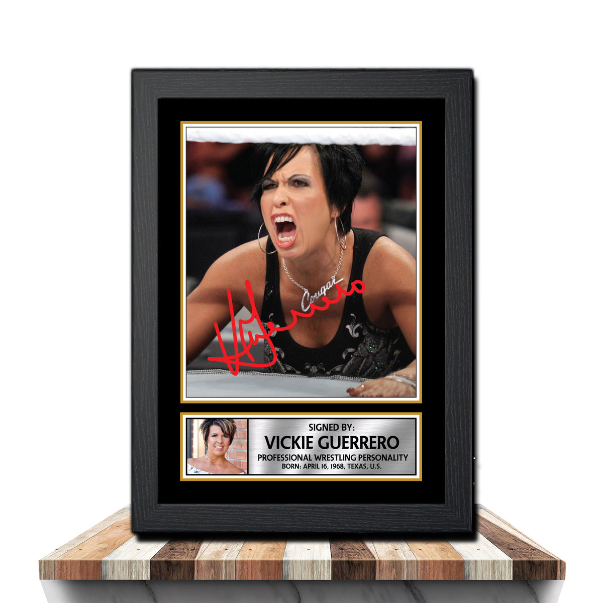 Vickie Guerrero M1102 Wrestling Printed Signature Poster Print Gift