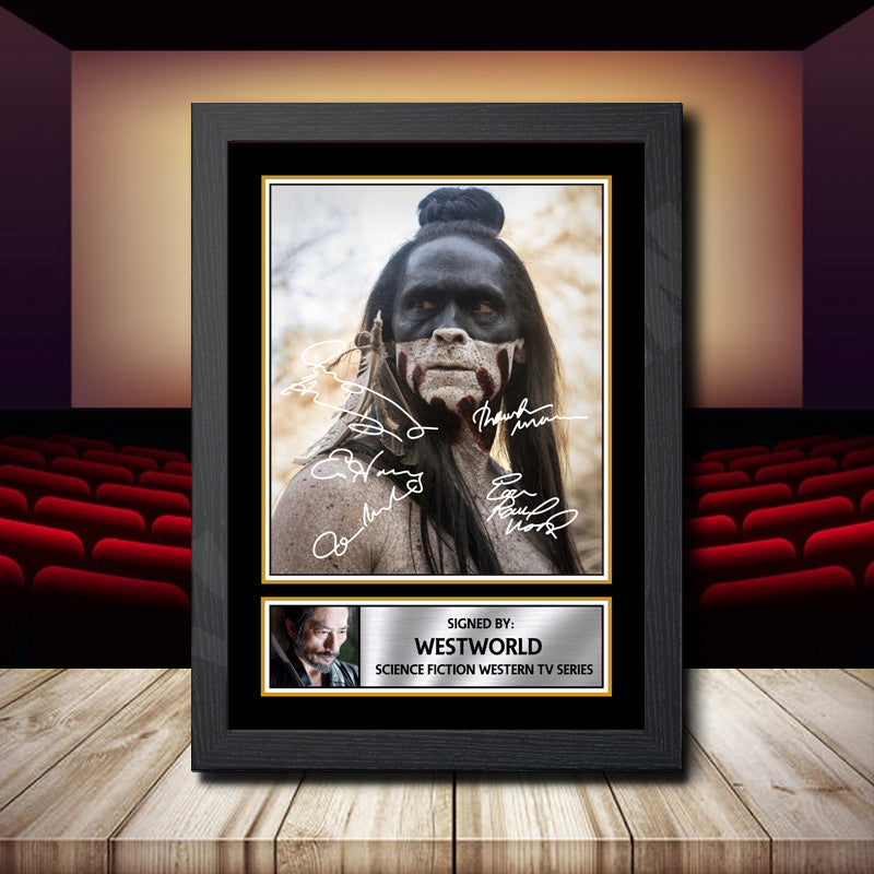 Westworld Printed Signature Movie Star Poster Print Framed Wall Art Gift – Westworld Printed Signature Movie Star Poster Print