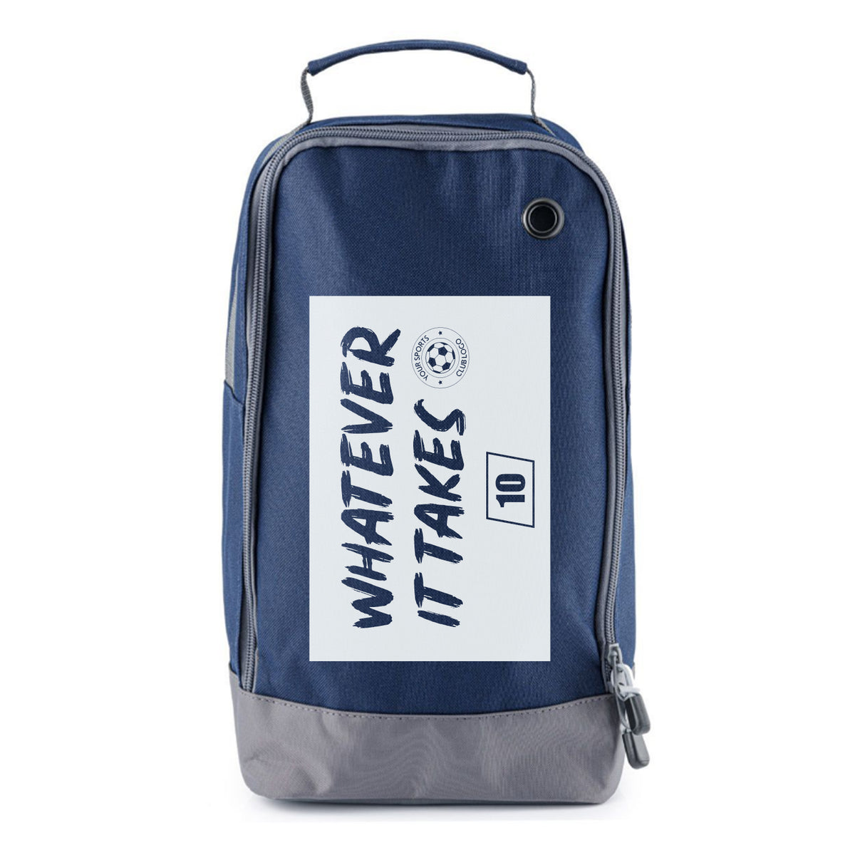 Football Boot Bags for Kids – Whatever It Takes - Durable Personalized Sports Bag with Custom Logo and Number