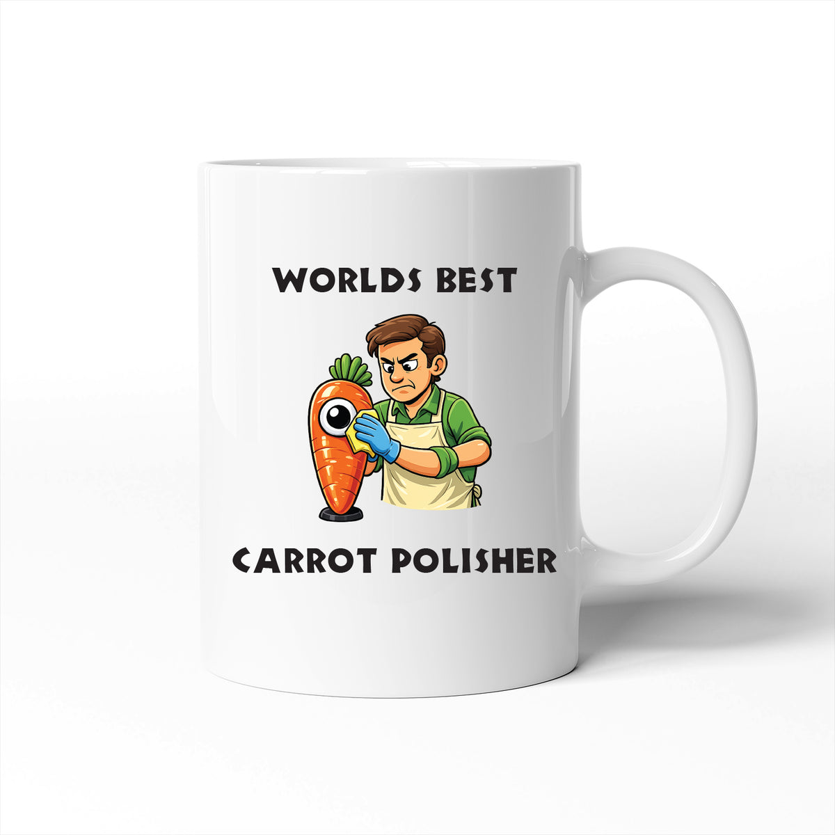 Worlds Best Carrot Polisher - Funny Rude Ceramic Mug Gift