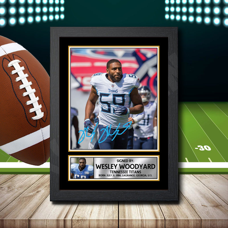 Wesley Woodyard Printed Signature NFL Star Poster Print Framed Wall Art Gift β Wesley Woodyard Printed Signature NFL Star Poster Print
