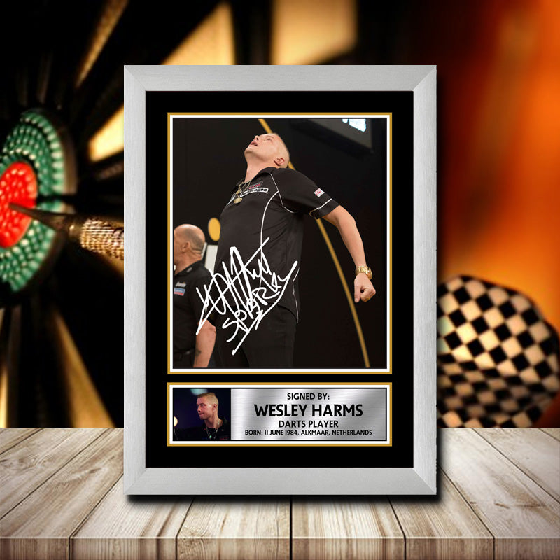 Wesley Harms Printed Signature Darts Star Poster Print Framed Wall Art Gift – Wesley Harms Printed Signature Darts Star Poster Print