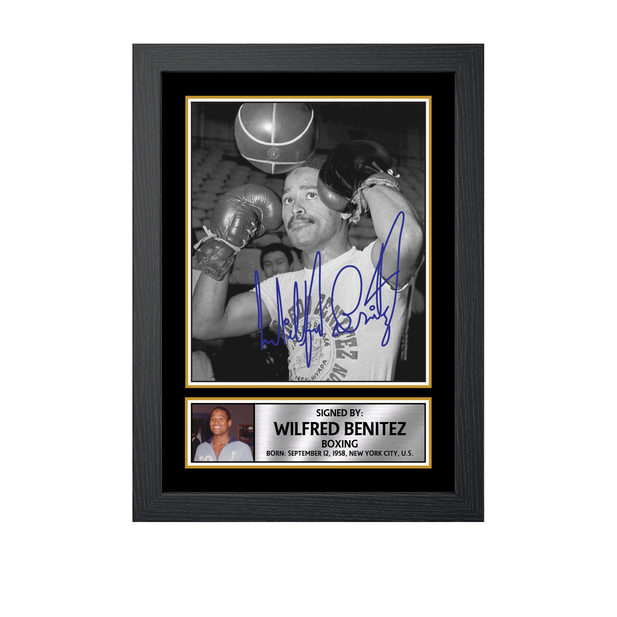 Wilfred Benítez M795 Boxing Printed Signature Poster Print Gift