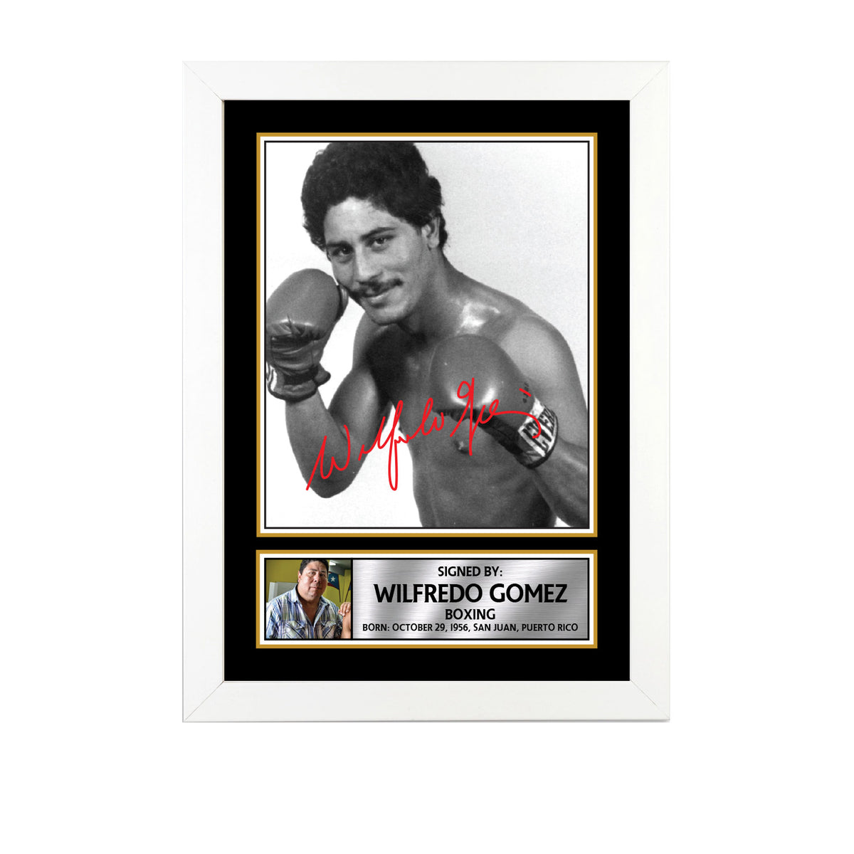 Wilfredo Gómez M796 Boxing Printed Signature Poster Print Gift