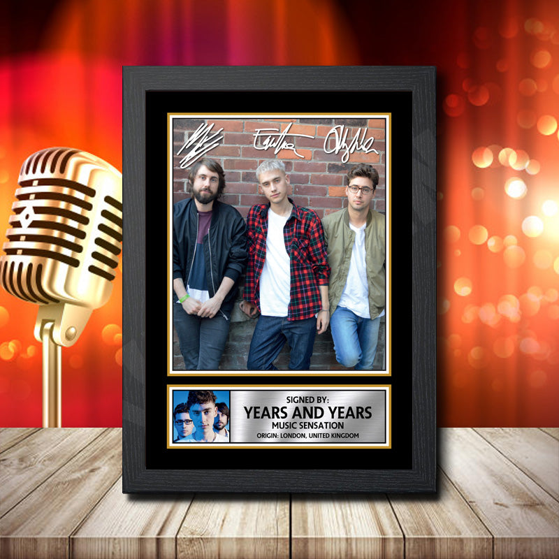 Years And Years 2 – Printed Signature Music Star Print – Years And Years 2