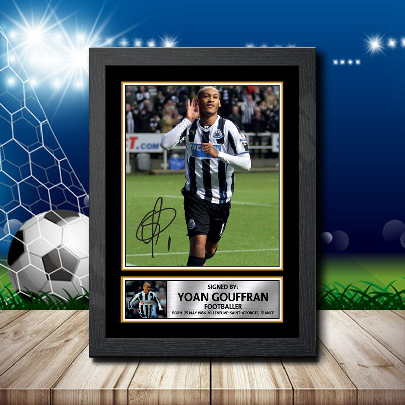 Yoan Gouffran 2 Printed Signature Footballers Star Poster Print Framed Wall Art Gift – Yoan Gouffran 2 Printed Signature Footballers Star Poster Print