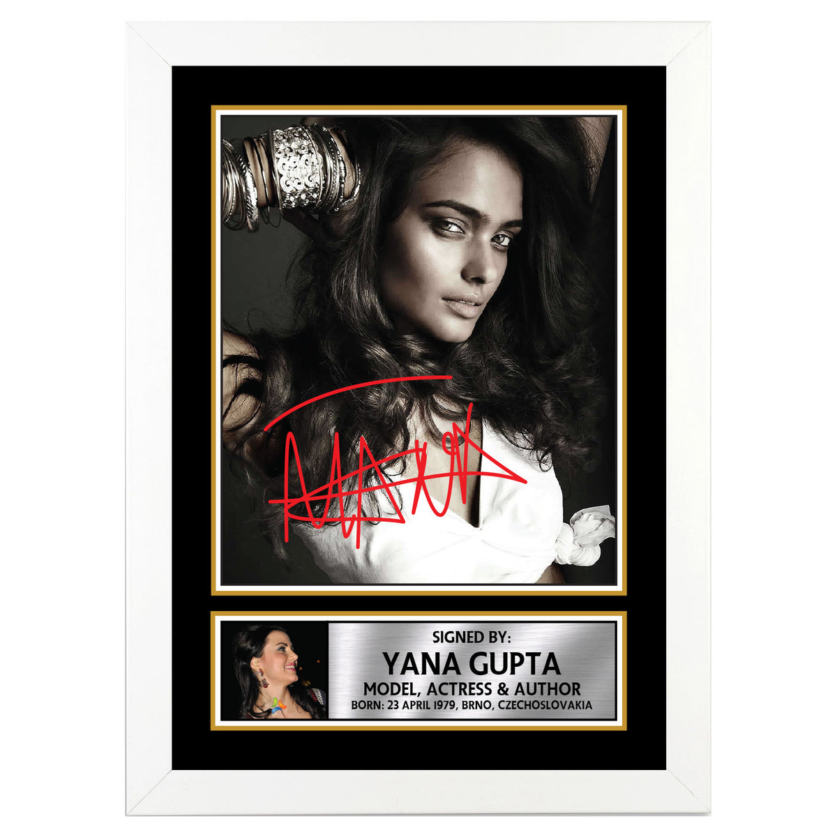 Yana Gupta M401 Bollywood Printed Signature Poster Print Gift