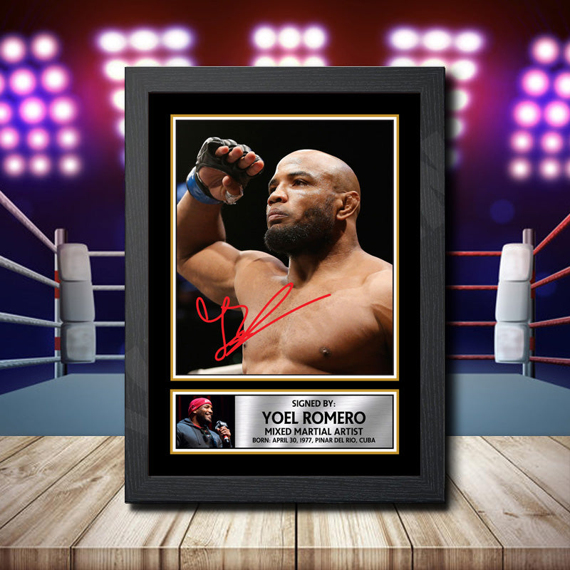 Yoel Romero Printed Signature Ufc Star Poster Print Framed Wall Art Gift – Yoel Romero Printed Signature Ufc Star Poster Print