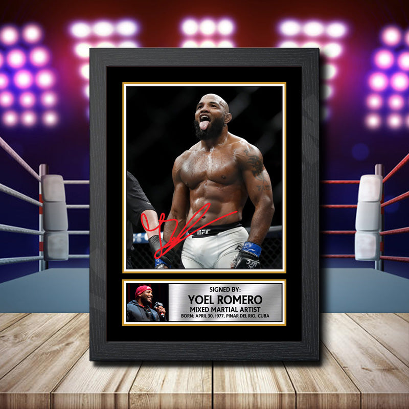 Yoel Romero 2 Printed Signature Ufc Star Poster Print Framed Wall Art Gift – Yoel Romero 2 Printed Signature Ufc Star Poster Print