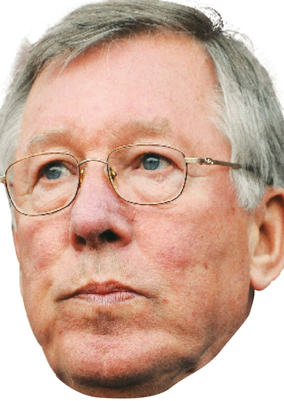 Alex Ferguson 1 Face Mask β Fancy Dress Cardboard Costume Mask β Alex Ferguson 1 Face Mask