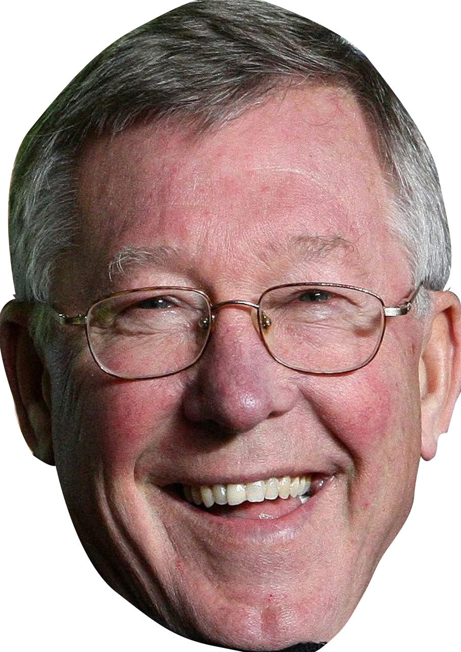 Alex Ferguson 2 Face Mask – Fancy Dress Cardboard Costume Mask – Alex Ferguson 2 Face Mask