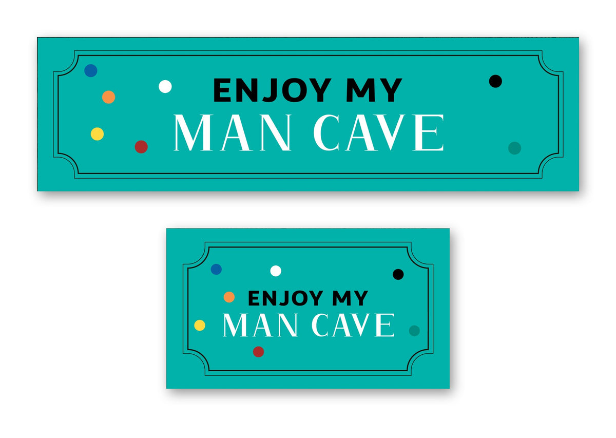 Enjoy my man cave bar mat – long runner and small mat, enjoy my man cave design