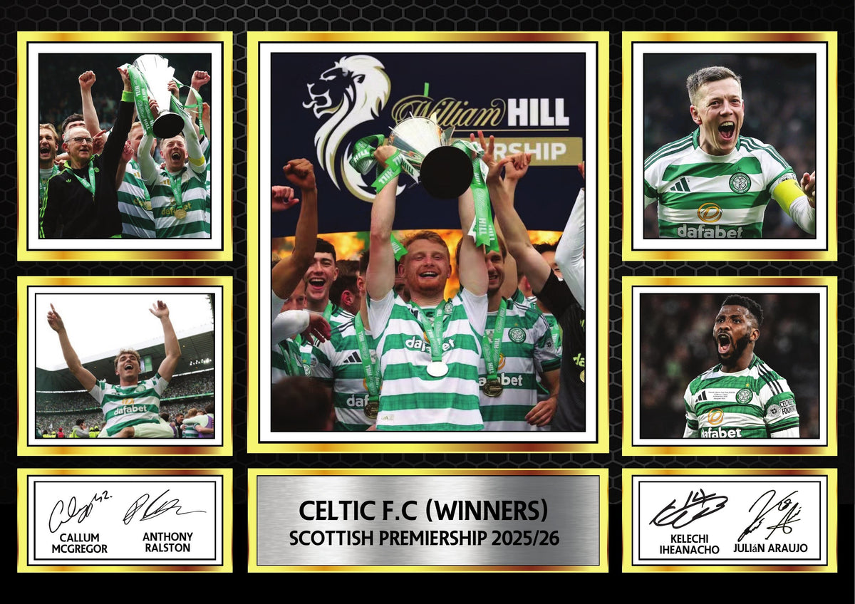 Celtic Winners Poster Print – Football Wall Art Perfect Gift for Celtic Fans – Celtic Winners Poster Print