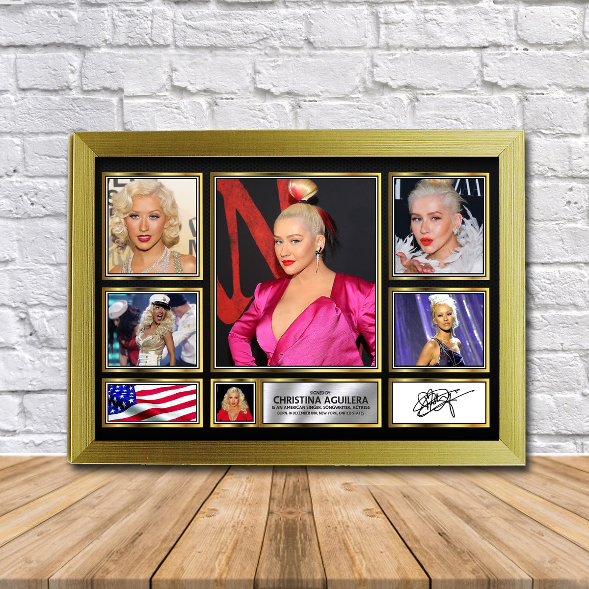 Christina Aguilera Music Gift Framed Printed Signature Star Poster Print Wall Art Gift β Christina Aguilera Music Gift Framed Printed Signature Star Poster Print Wall