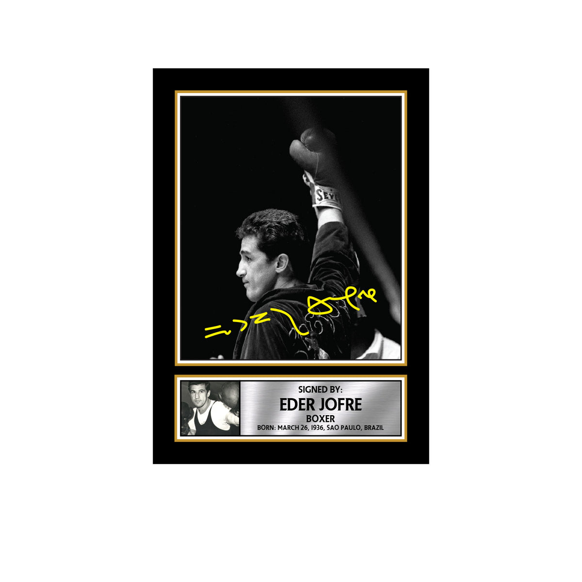 der Jofre M684 Boxing Printed Signature Poster Print Gift