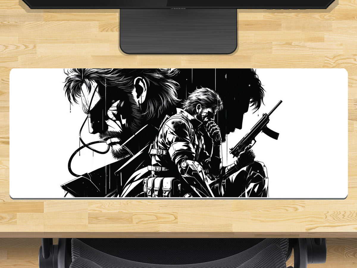 Extra Large Gaming Mouse Mat (800mm x 300mm) - Gunman Metal – Extra Large Gaming Mouse Mat 800mm x 300mm - Gunman Metal