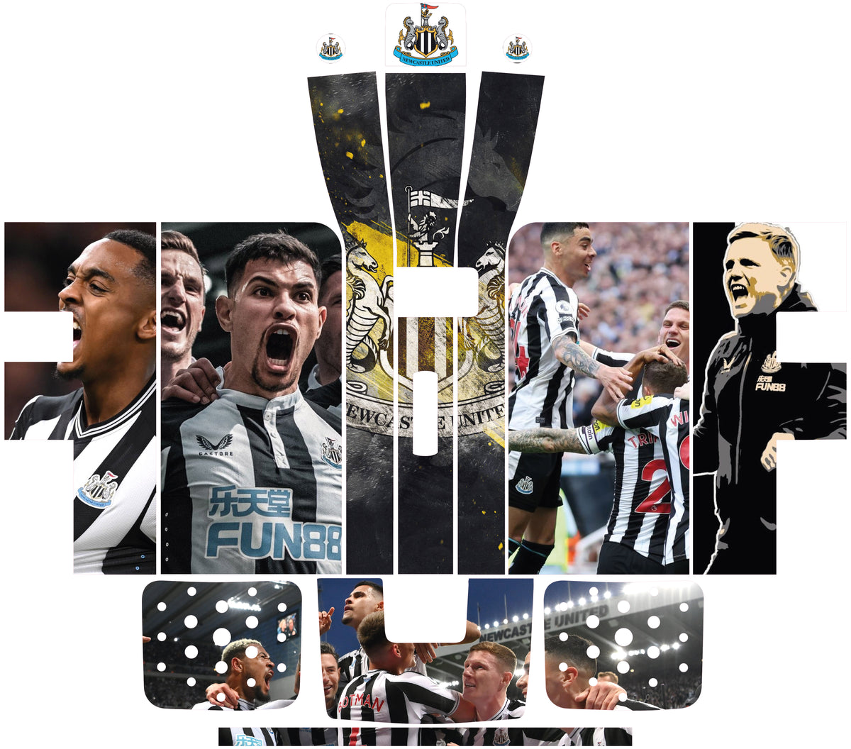 Perfect Draft Maxi Skin - Newcastle 2 - Sticker - Vinyl Sticker