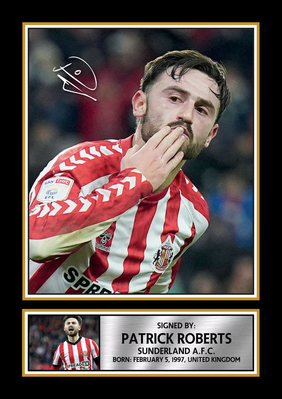 Patrick Roberts Printed Signature Poster Print