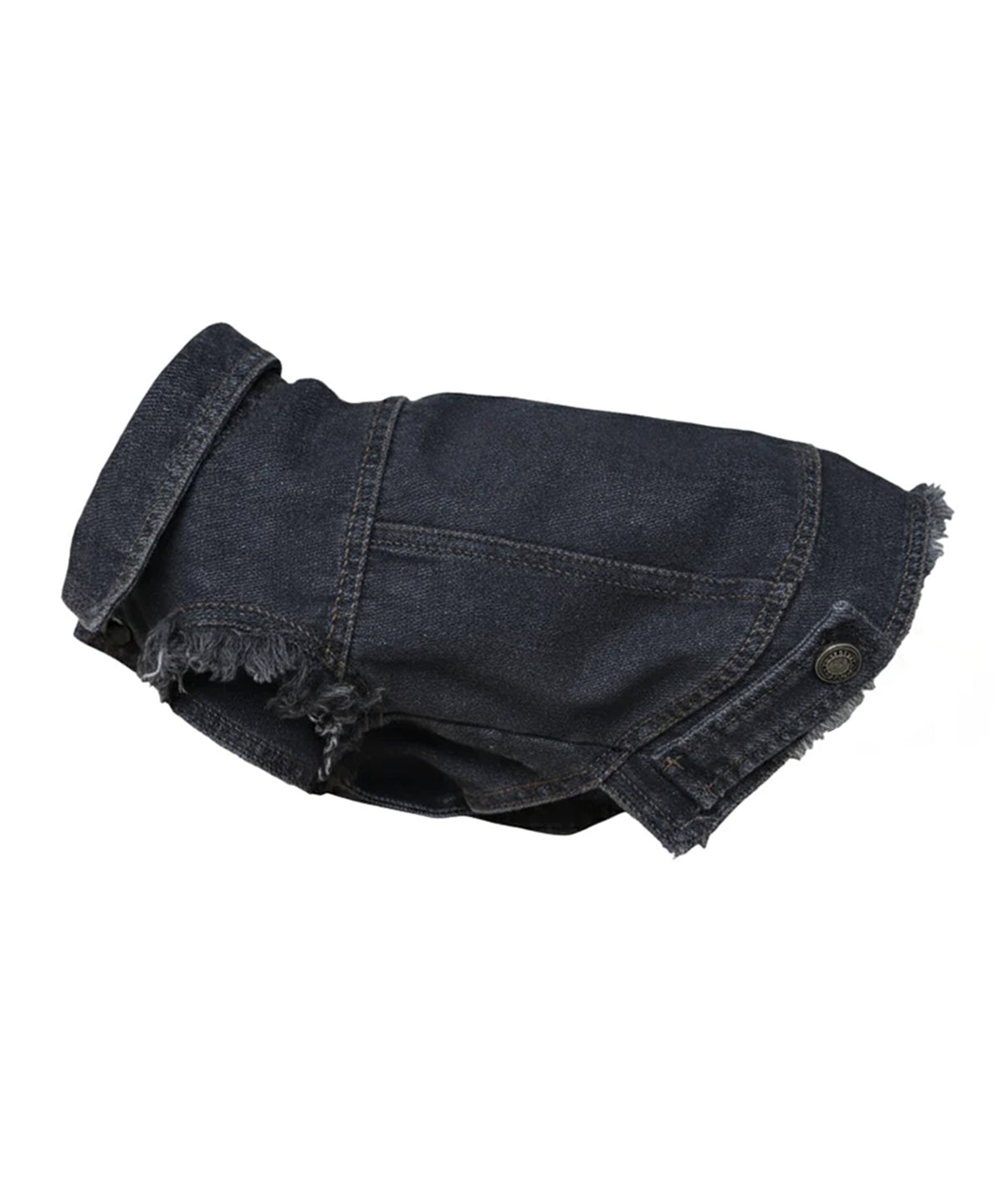 Personalised dog denim jacket plain product shot on white background