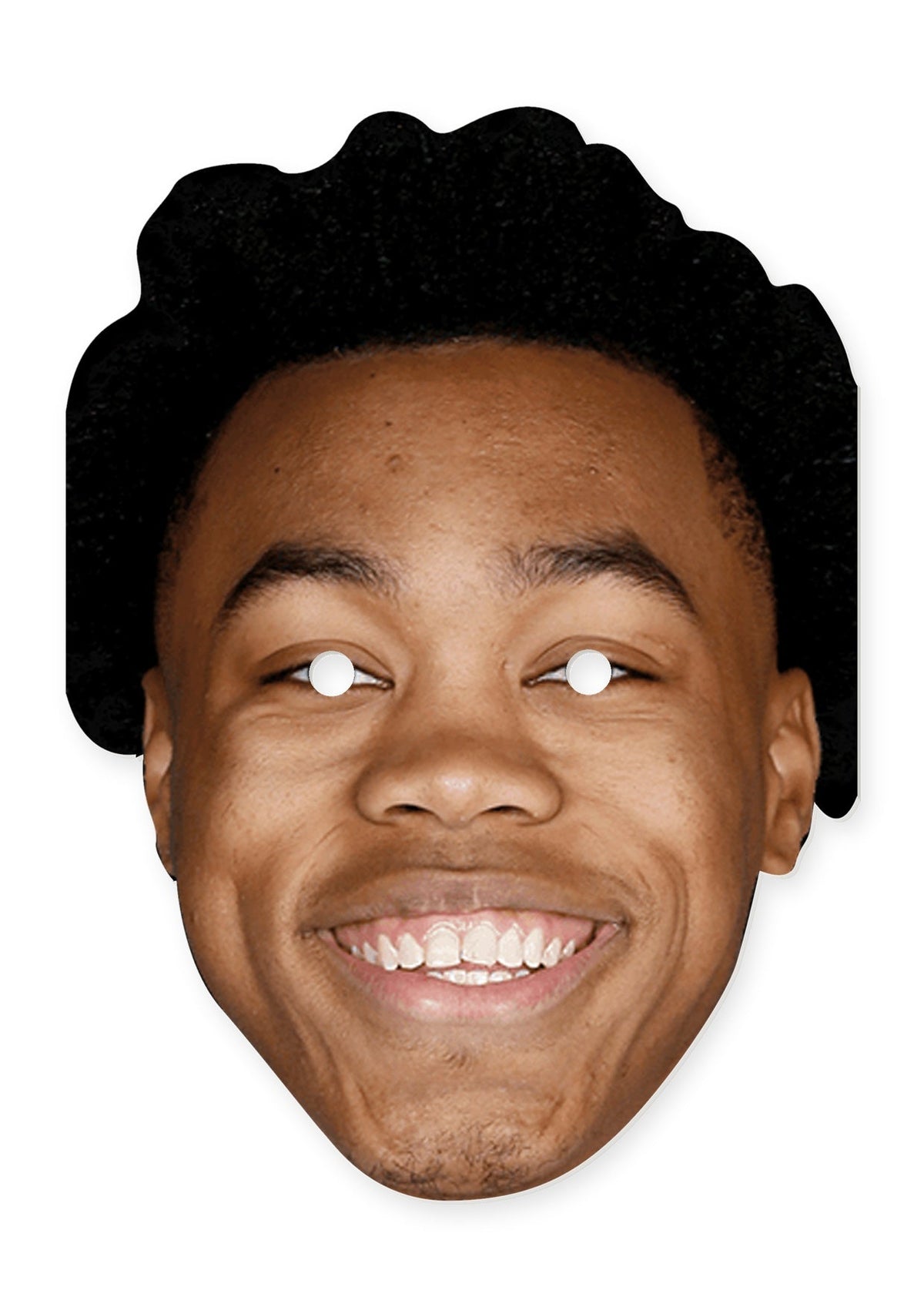 Scottie Barnes Face Mask – Fancy Dress Cardboard Costume Mask – Scottie Barnes celebrity face mask front with pre-cut eye holes