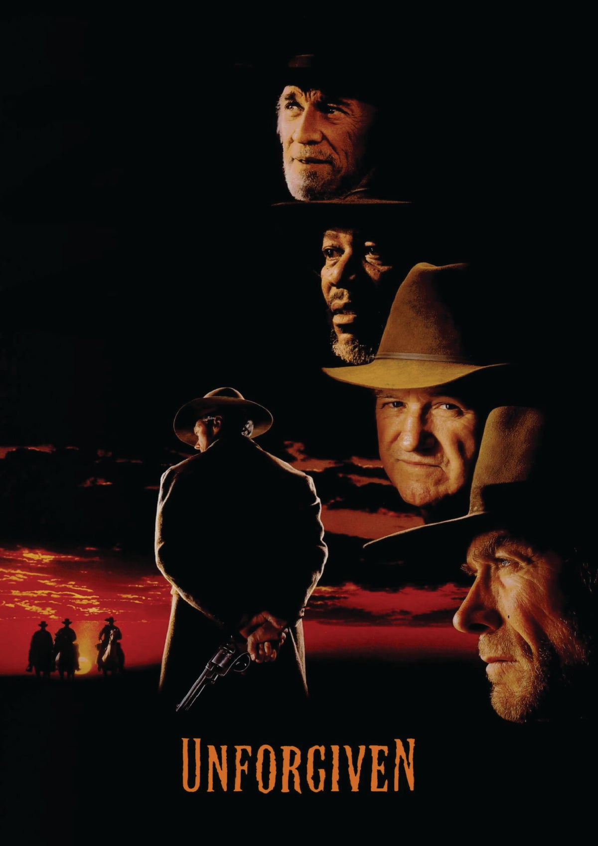 Clint Eastwood Unforgiven Movie Poster Print – Classic Western Film Wall Art – Cowboy Movie Decor – Gift for Movie Fans and Collectors