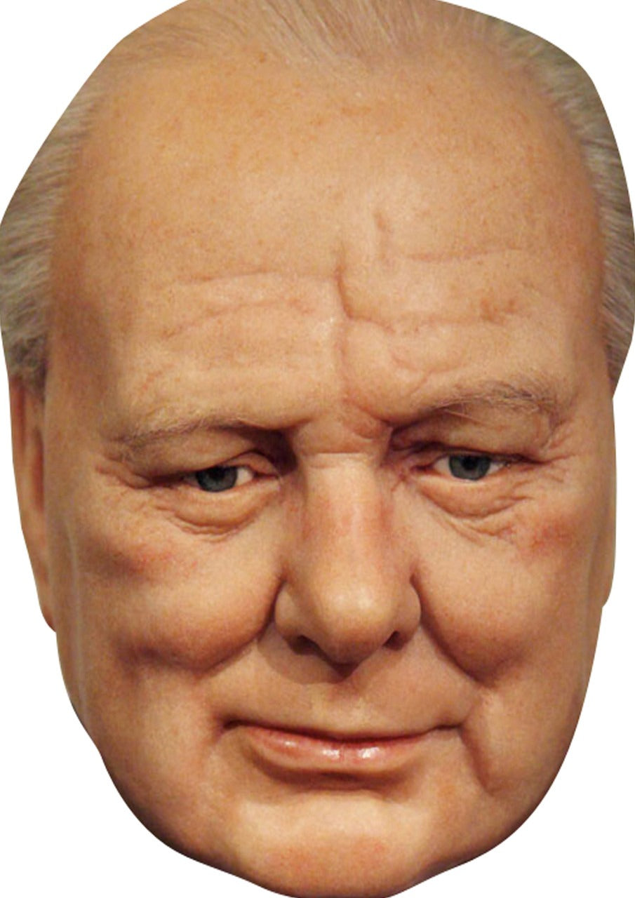 Winston Churchill Face Mask β Fancy Dress Cardboard Costume Mask β Winston Churchill Face Mask