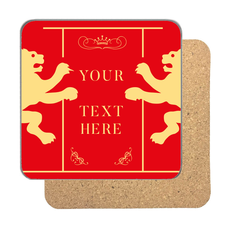 Personalized Your Text Here Drinks Coaster