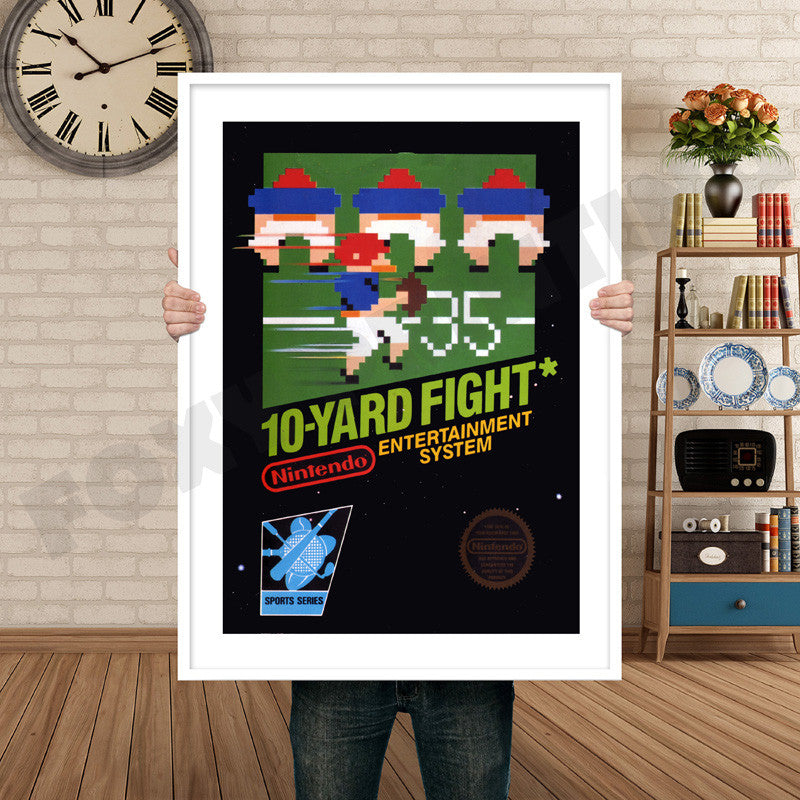 10 YARD FIGHT Retro GAME INSPIRED THEME Nintendo NES Gaming A4 A3 A2 Or A1 Poster Art 1 – 10 Yard Fight Retro Game Inspired Theme Nintendo NES Gaming
