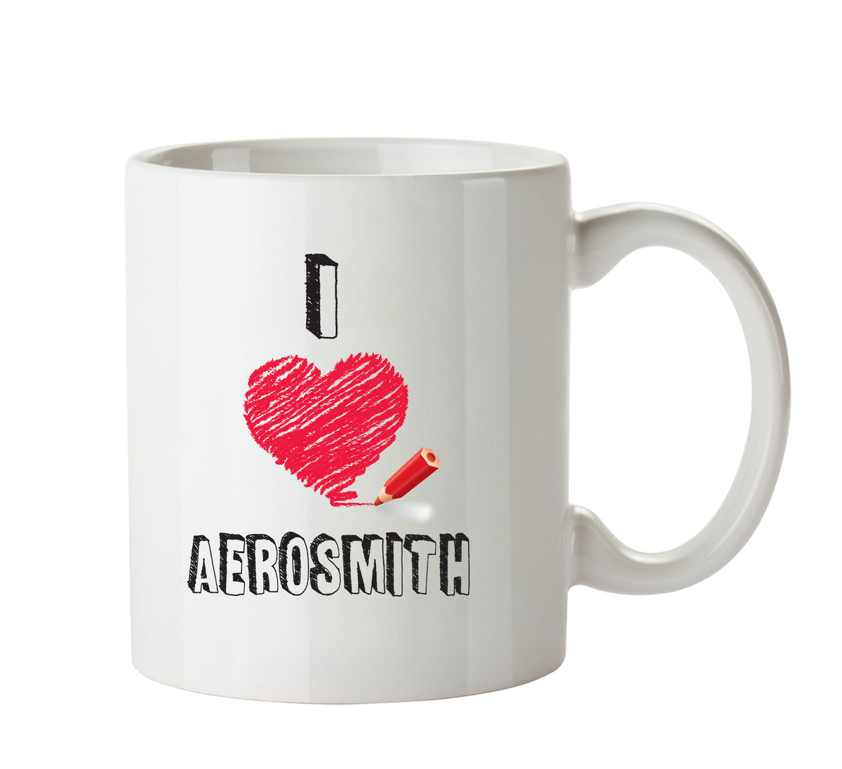 I Love AEROSMITH Celebrity Mug – printed mug product image 1