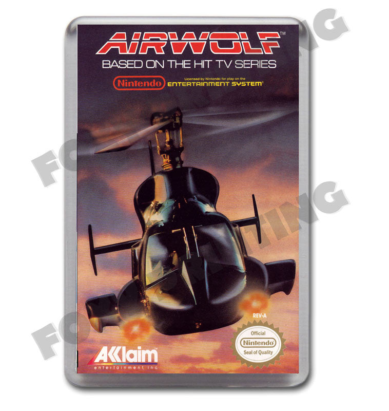 Airwolf Nes Retro Nintendo NES Game Inspired Fridge Magnet 27