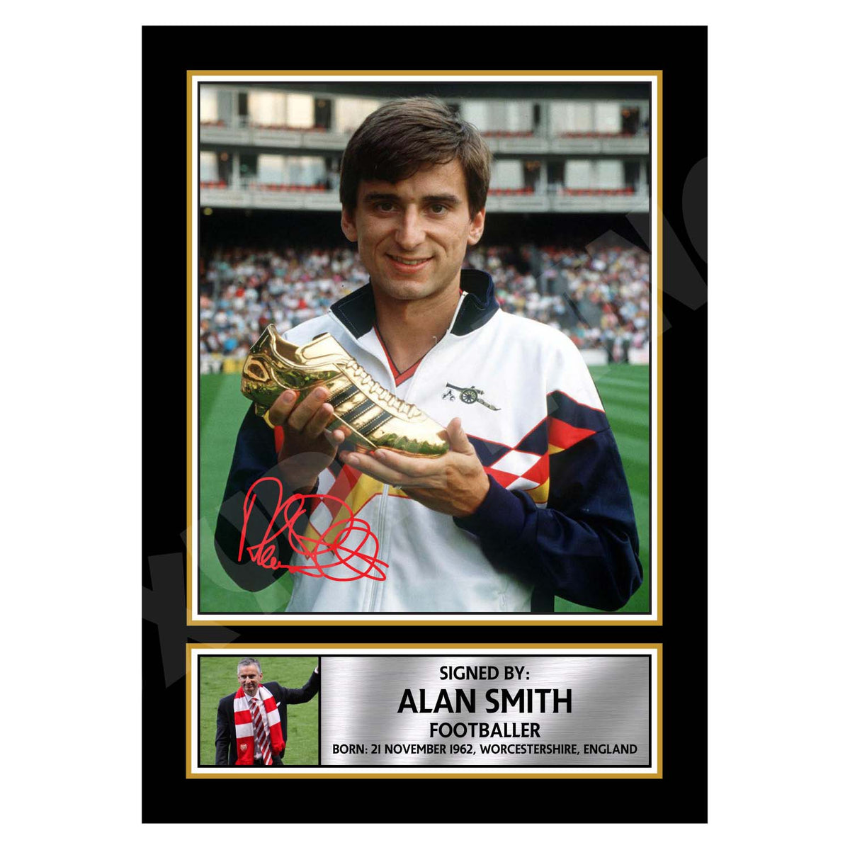 ALAN SMITH 2 Football Player Printed Signature Print – Alan Smith 2 Football Player Printed Signature Print – A1 Print Only
